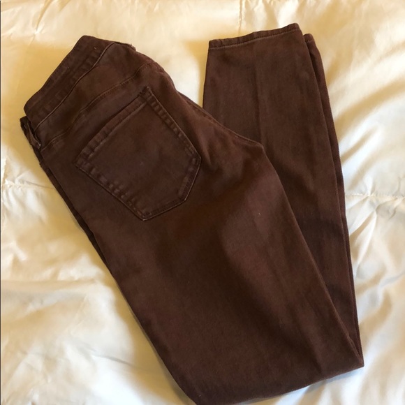 Bullhead Denim - Worn once maroon skinny jeans